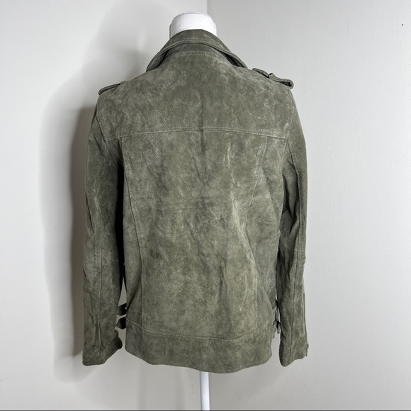 BLANK NYC Green Suede Leather Moto Jacket Size M - Picture 11 of 15